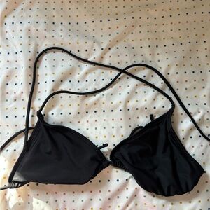 Classic Black Triangle Bikini Top